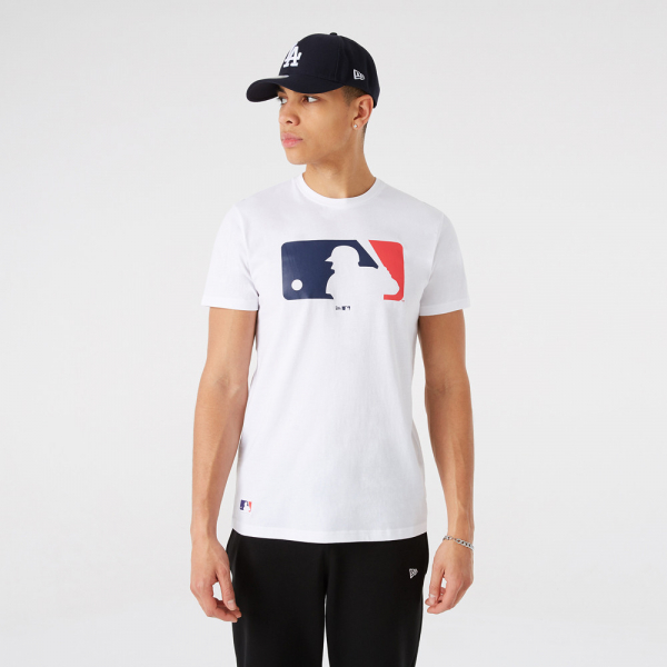 Camiseta blanca con el logotipo de MLB  11204001