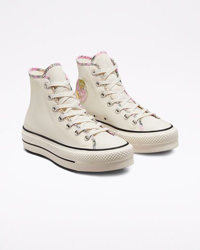 Chuck Taylor All Star Lift Platform Crafted Florals A02588C Garza/Rosa extremo/Fiesta lima